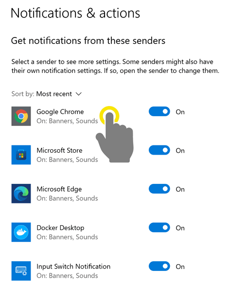 Click-Google-Chrome-from-notifications-list