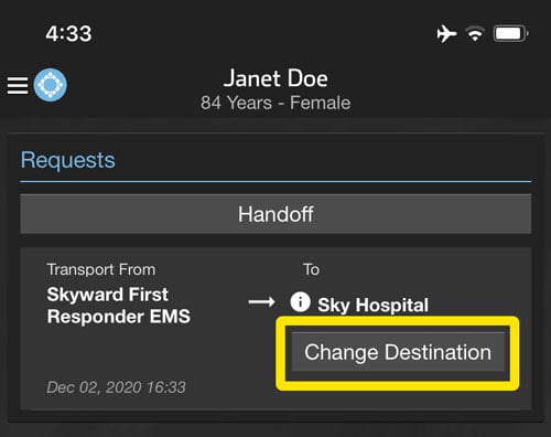 EMS-Change-Destination-Highlight