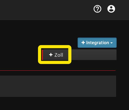 Integration-add-zoll-menu