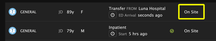 Transfered-patient-on-site