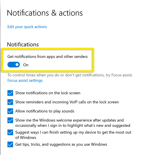 Notifications-and-Actions-settings