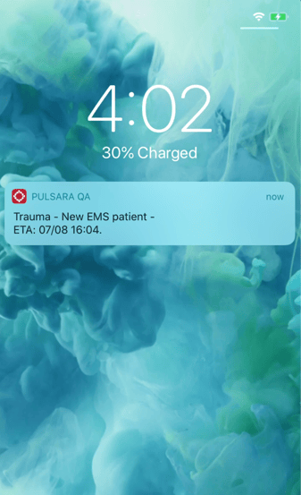 iOS alert on lock screen